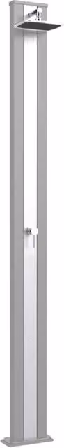 Doccia Solare da Esterno per Giardino Arkema Spring S con Miscelatore e Finitura Inox Sabbia Beige, Capacità: 30 l