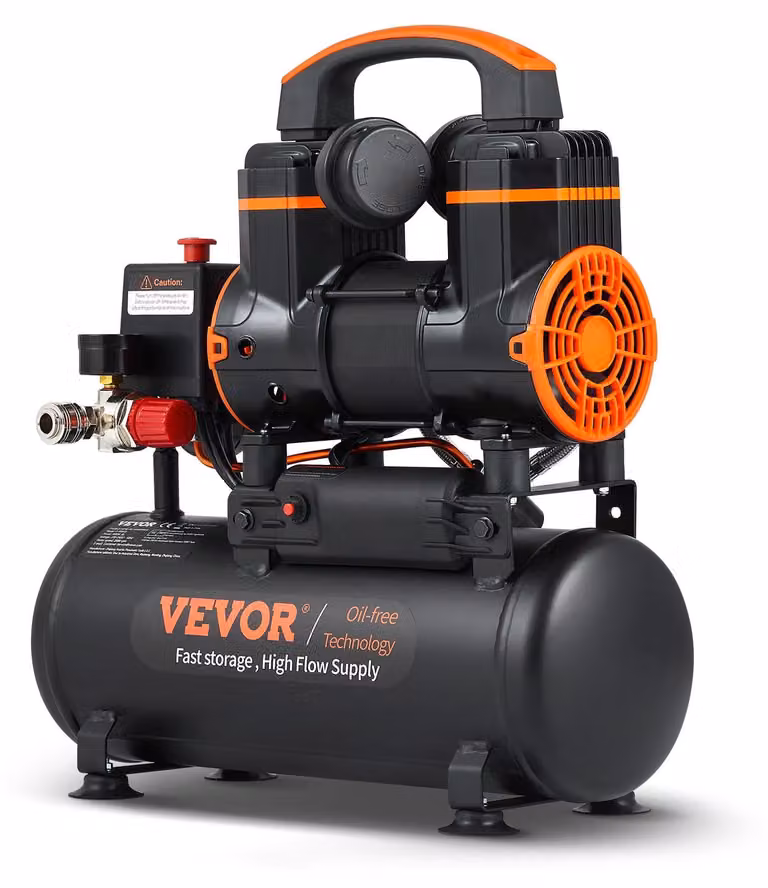Compressore d'aria da 24 litri - Compressore portatile senza olio - 1450W