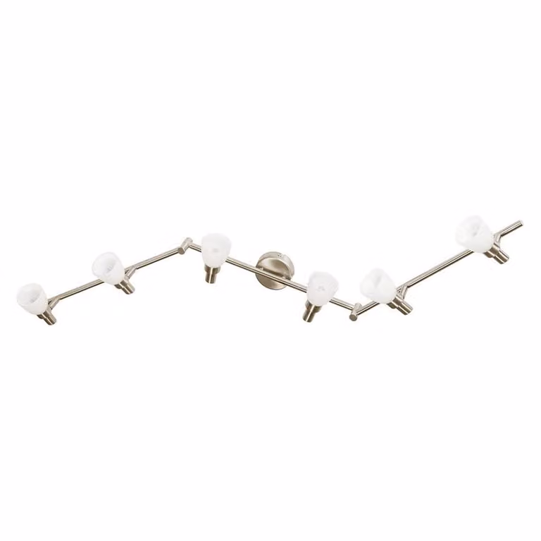 Osram LED plafoniera 6 fiamme G9 vetro orientabile argento