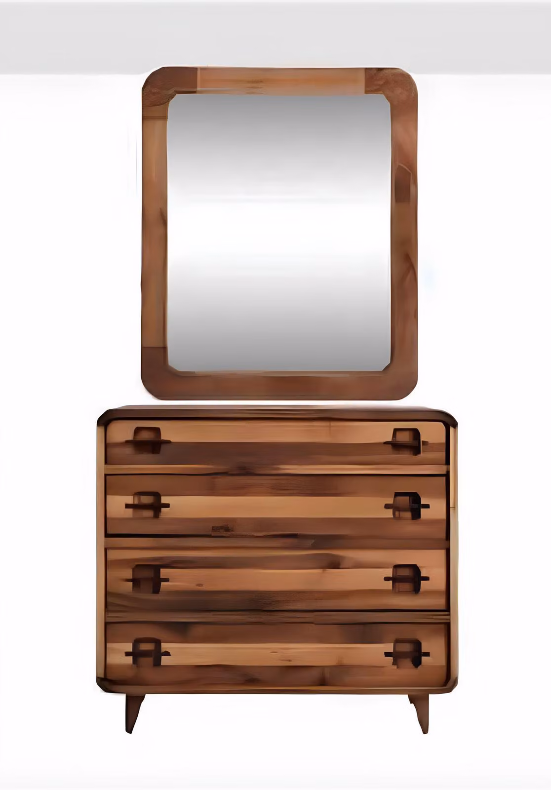 Comò da trucco, stile moderno, colore marrone, materiale legno, pratico, comodo, compatto