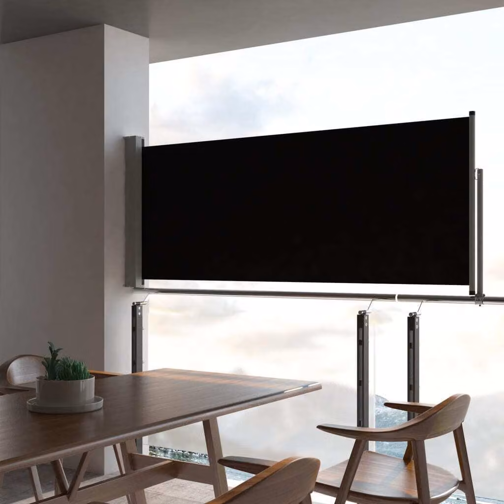Maison Exclusive - Tenda laterale estensibile 100 x 300 cm Nero