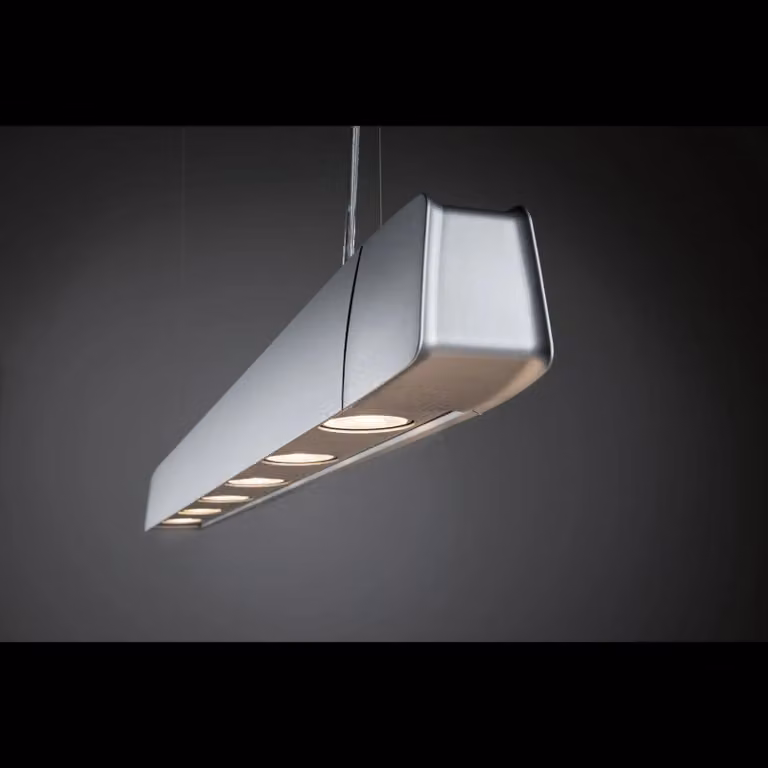 Paulmann URail, lampada a sospensione, barra per massimo 6 lampadine GU10 da 10W, finitura cromata opaca | Art. 96959