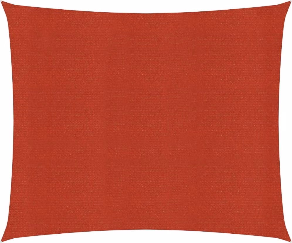 Tenda da sole The Living Store 160 g/m² rosso 3,6x3,6 m HDPE
