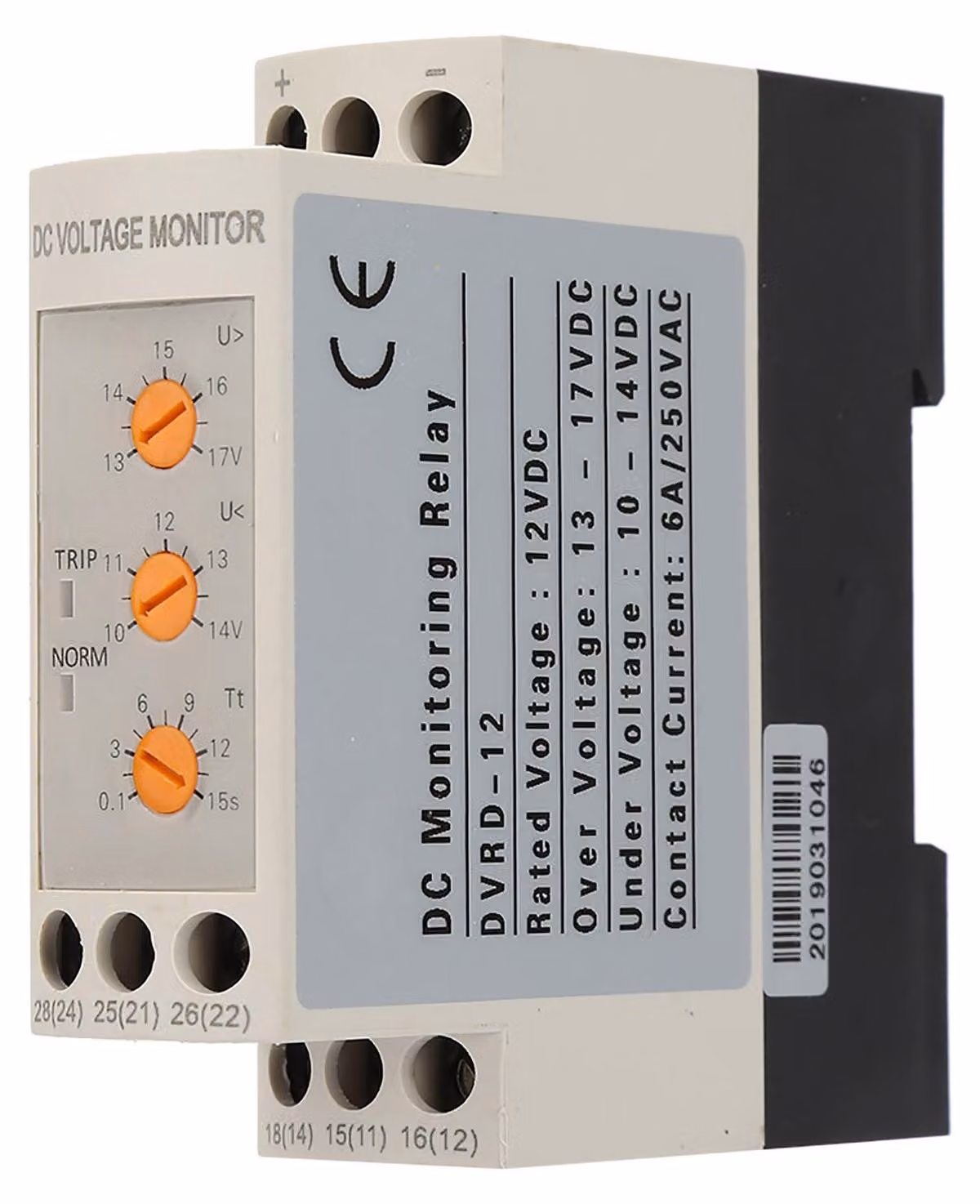 Relè di sovratensione e sottotensione DVRD (12 V CC)