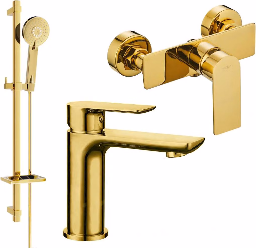 Mexen Alfa DQ40 set doccia, oro - 745704DQ40-50
