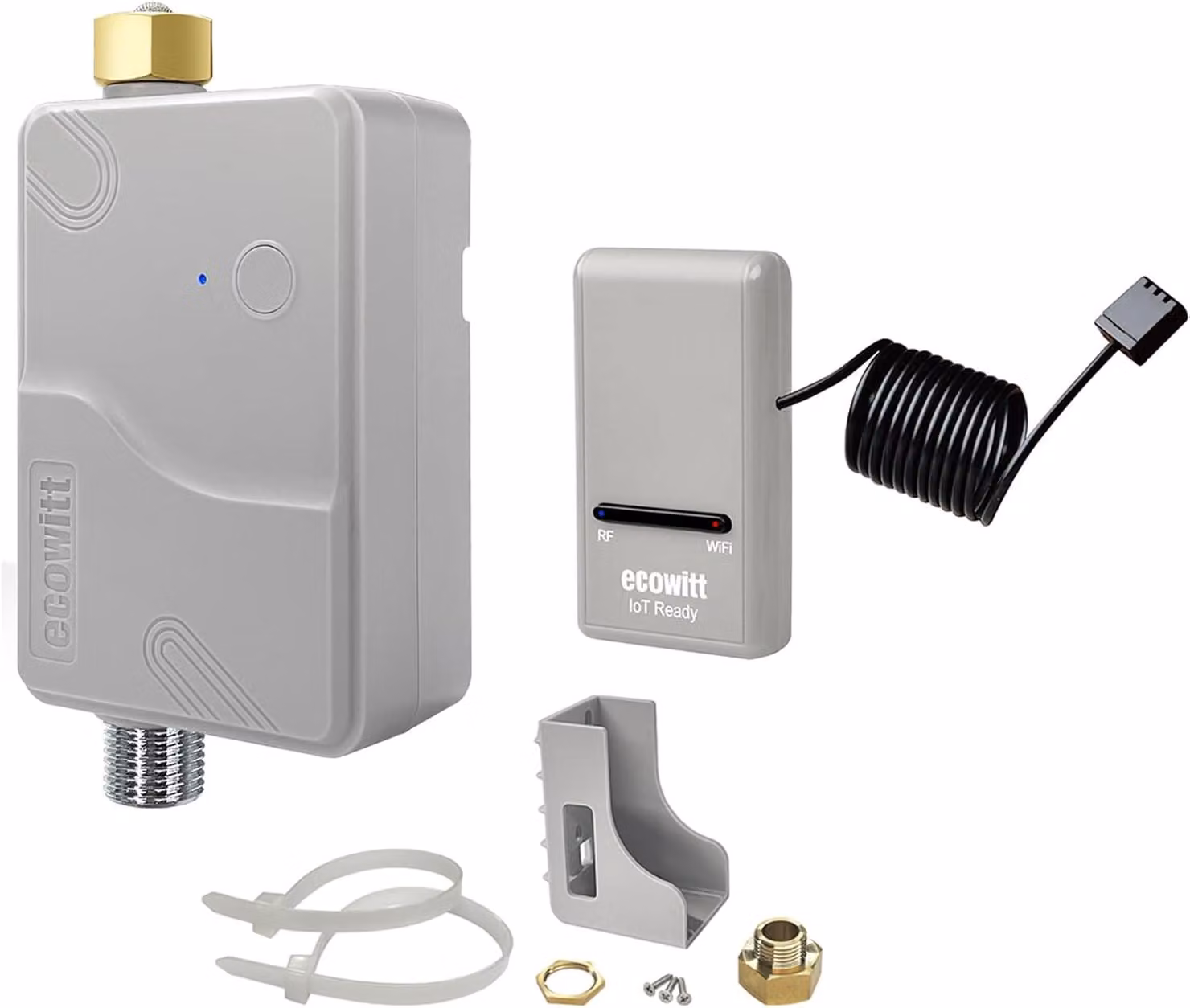 Timer per irrigazione WFC01, sistema automatico di irrigazione per il giardino con app, irrigazione per il giardino con Wi-Fi, gateway GW1200, centralina impermeabile IP66, timer per irrigazione, sistema di irrigazione