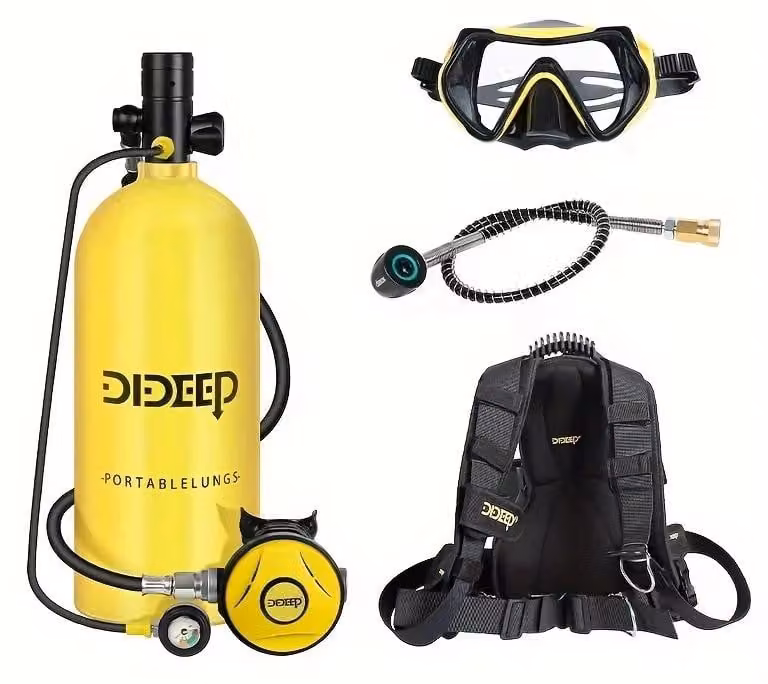 Serbatoio di immersione, portatile, ad alta capacità, set giallo