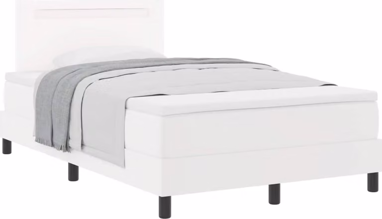 Letto a molle con materasso Bianco 120 x 200 cm