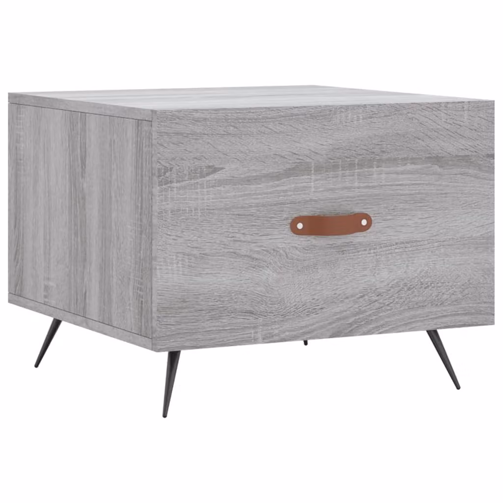 Tavolino da Salotto Grigio Sonoma 50x50x40 cm Legno Multistrato