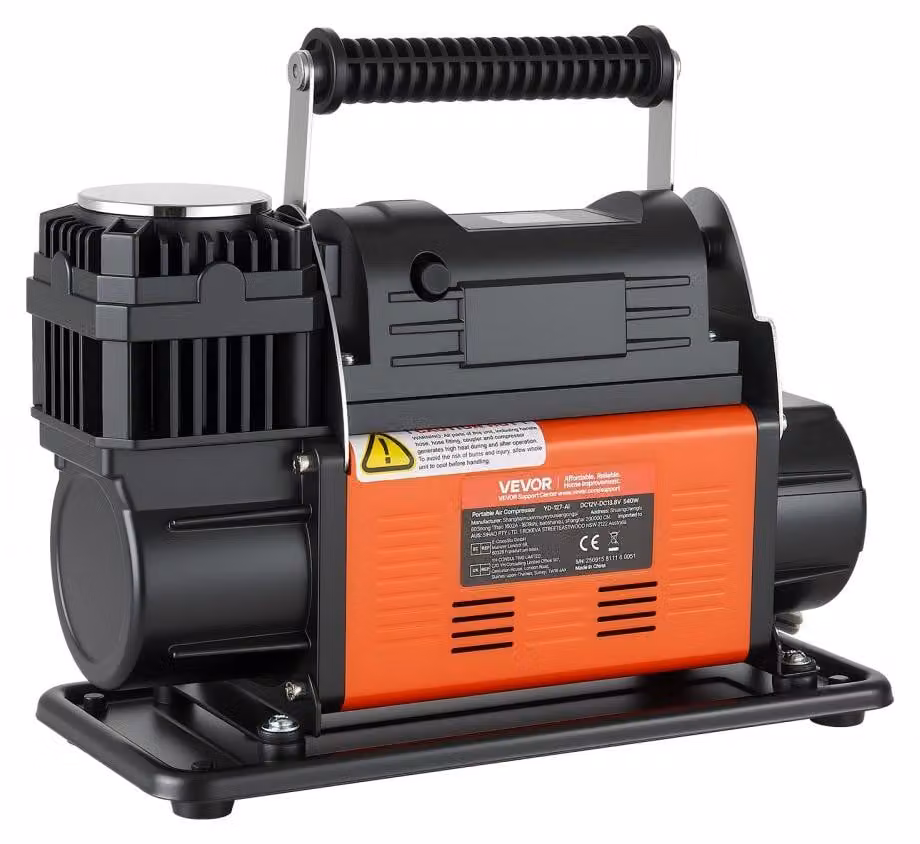 Compressore d'aria portatile - 12V, 10,3 bar - capacità di 202 litri/minuto