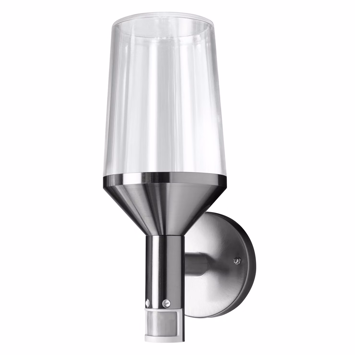 LEDVANCE Applique LED con sensore per lampadine E27, luce di design a calice per esterni, acciaio inox, ENDURA CLASSIC CALICE WALL SENSOR E27