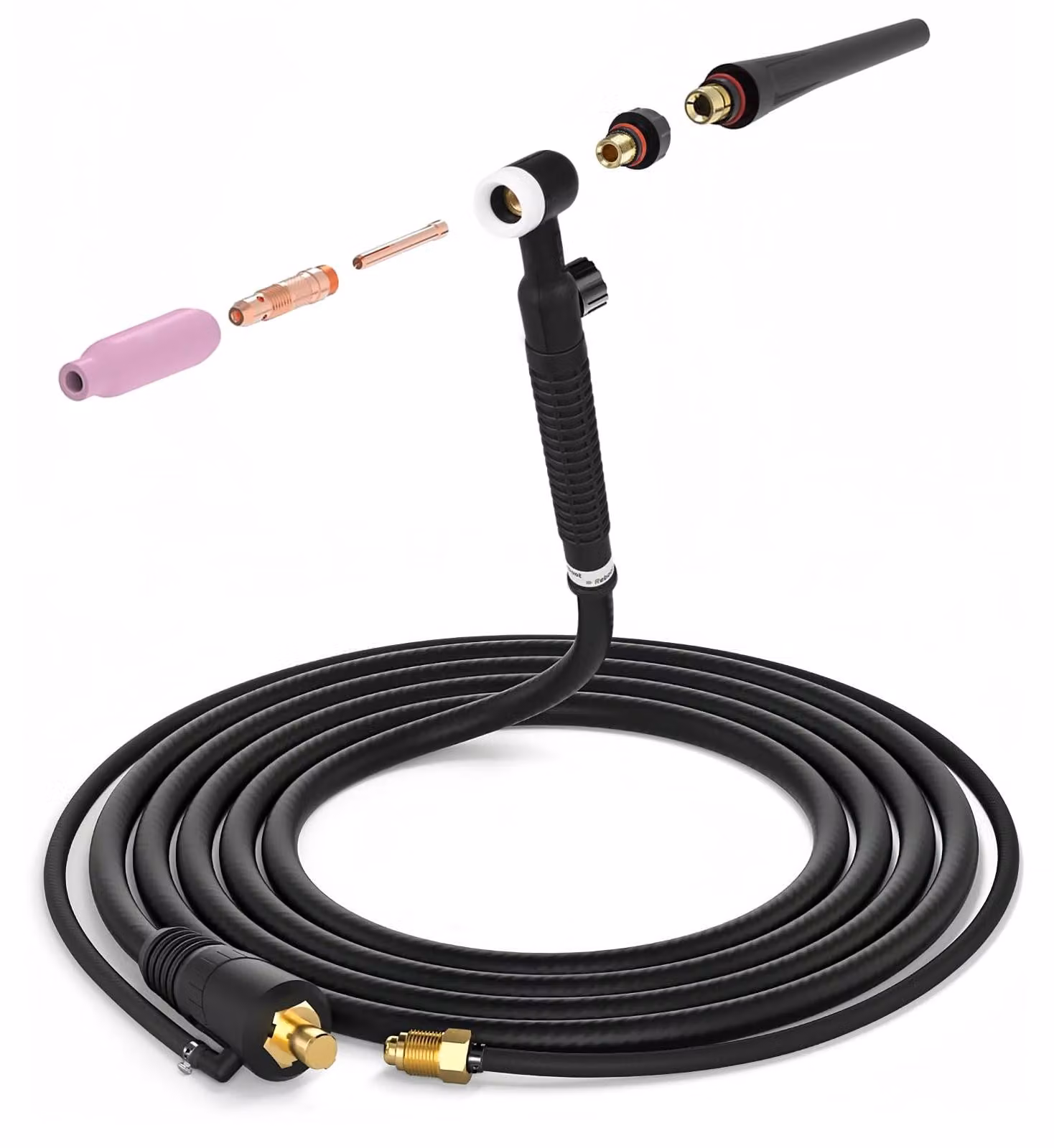 Saldatrice TIG Lasbrander, cavo da 4 metri, potenza di 150 ampere, testa in Vetroceramica, impugnatura ergonomica
