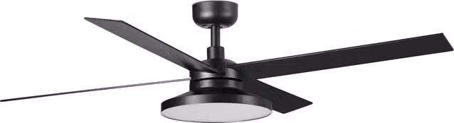 RUDDER TAK 4 L Ventilatore nero/noce 3000K