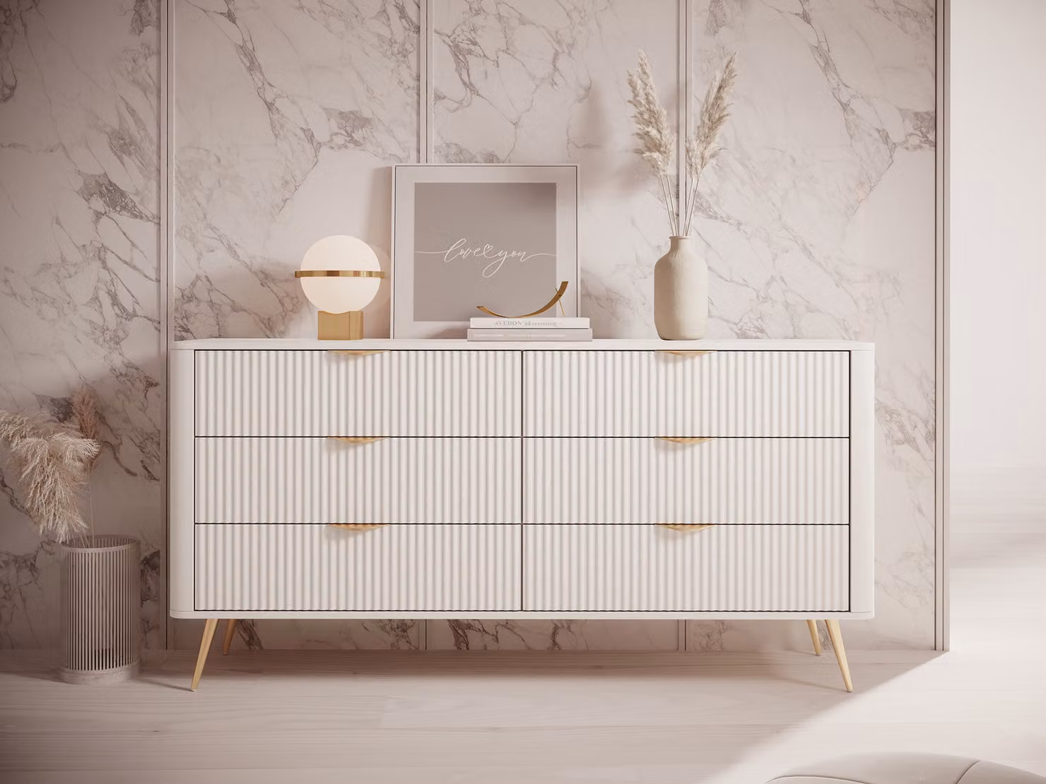 Cassettiera larga CARTAGE - beige