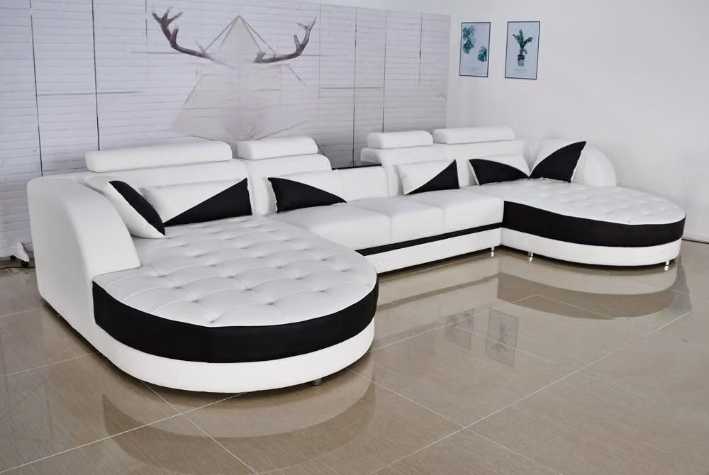 Wohnlandschaft Eck Sofa Design Modern Sofa Couchen Ecksofa U-Form Stoff Couch