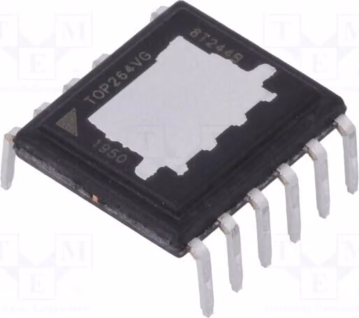 1x eDIP-12B TOP264VG - Raddrizzatore di tensione per circuiti PWM, 59,4÷145 kHz, alimentatori AC/DC, SMPS
