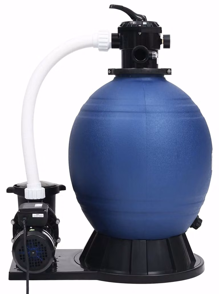 Pompa per filtro a sabbia, con filtro a sabbia, potenza 1000 W, portata 18 m³/ora, realizzata in plastica