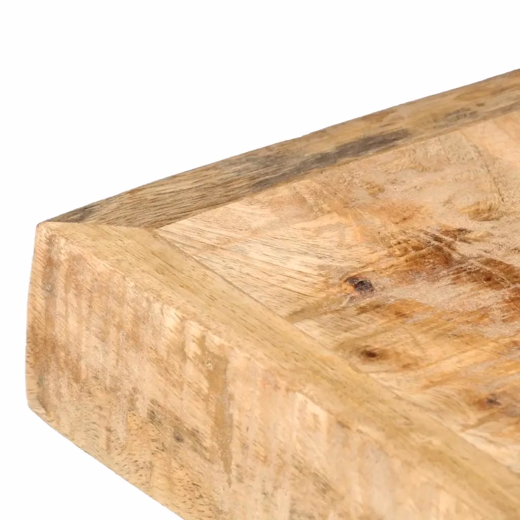 Tavolo da pranzo rettangolare vidaXL in legno di mango e metallo marrone L/P/H: 180 x 90 x 76 cm – 2