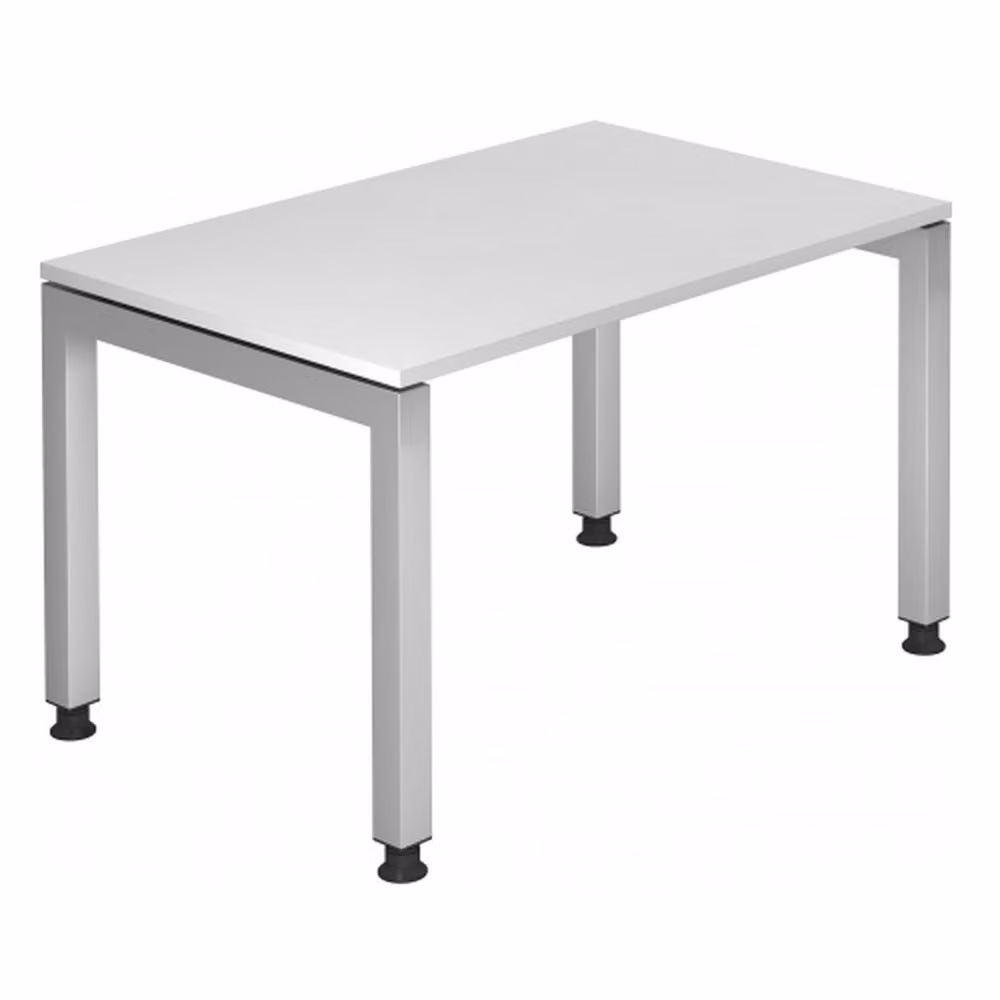HAMMERBACHER JS12 höhenverstellbarer Schreibtisch weiß rechteckig