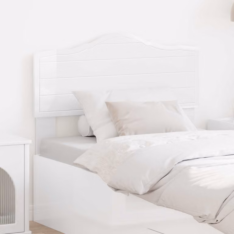 Testiera per letto vidaXL in legno ingegnerizzato MDF bianco lucido