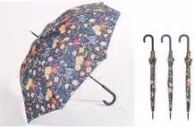 Ombrello Automatico Lungo Donna Fiori Assortito 12 Pezzi