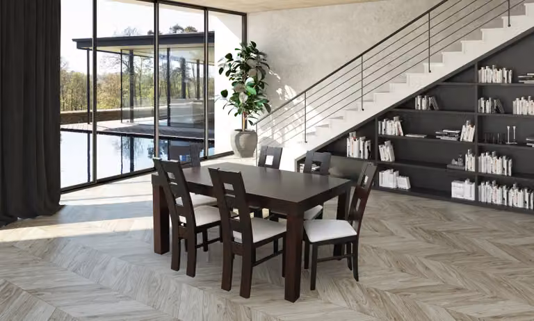 Designer Tisch + 6 Stühle Garnituren Komplett Wohnzimmer Esszimmer Stuhl Set