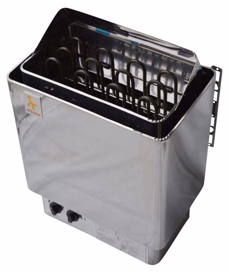 Riscaldatore elettrico per sauna, 4,5 kW - Acciaio inossidabile - Adatto per saune fino a 6 m³ - Montaggio a parete