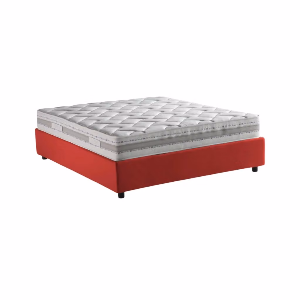 Letto Abici Talamo Italia con Materasso Incluso, Rosso, L/P: 120 x 200 cm – 2