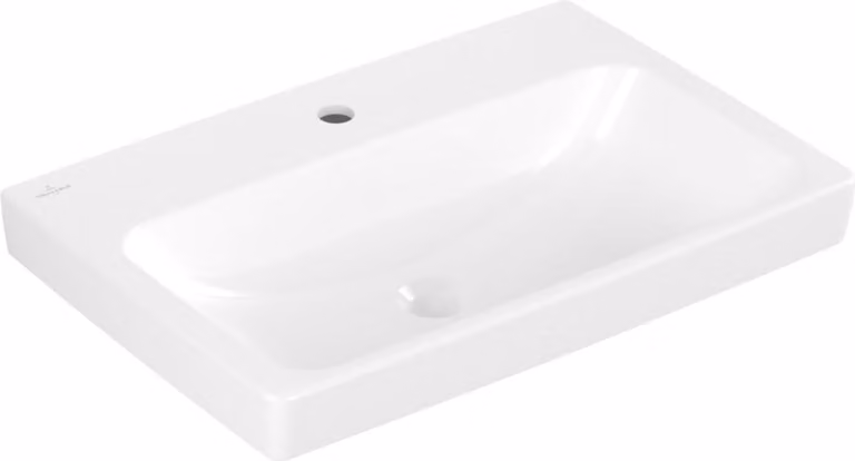 V&B Architectura lavabo 65x44,5 cm, gs, 1 rubinetto, senza sfioratore, bianco C+