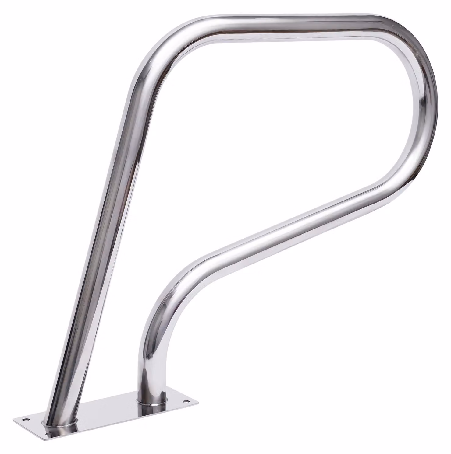 Corrimano per piscina a forma di U - Acciaio inossidabile argentato - Maniglia da 120 cm