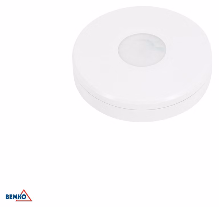 Sensore di movimento PIR, 1000 W, 360°, grado di protezione IP65, colore bianco