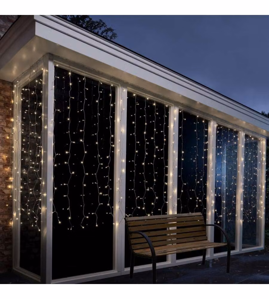 Tenda Led 240 bianco caldo