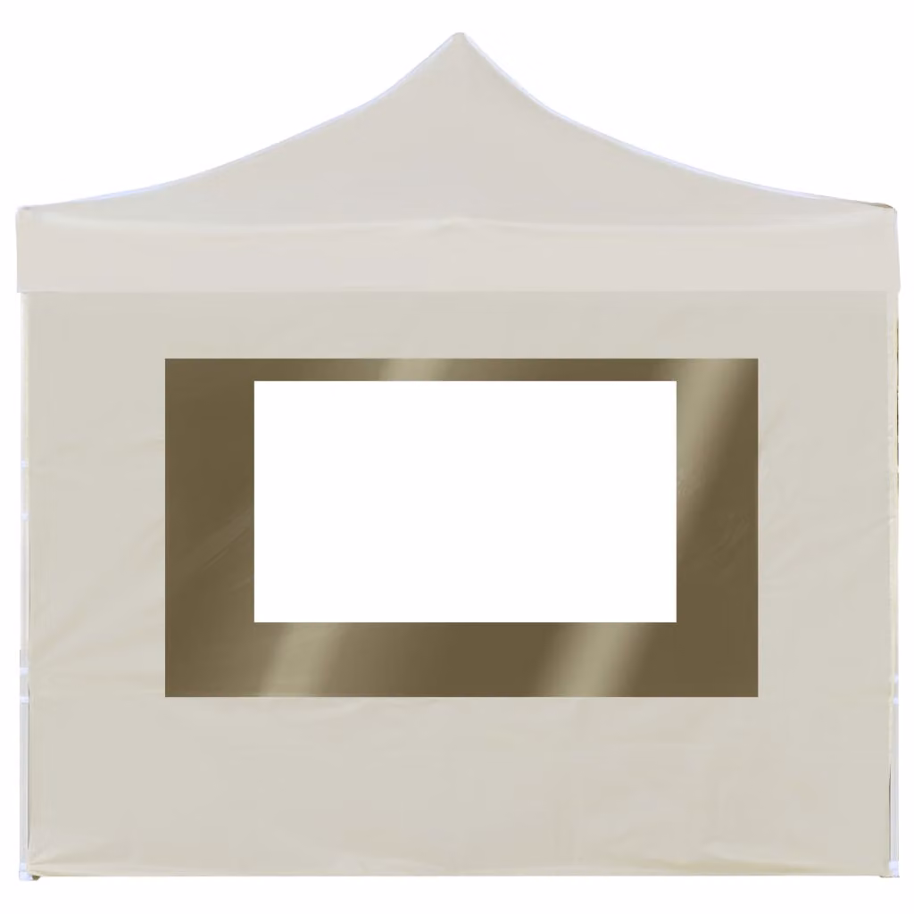 vidaXL Tenda professionale pieghevole per feste con pareti in alluminio 2×2 m crema