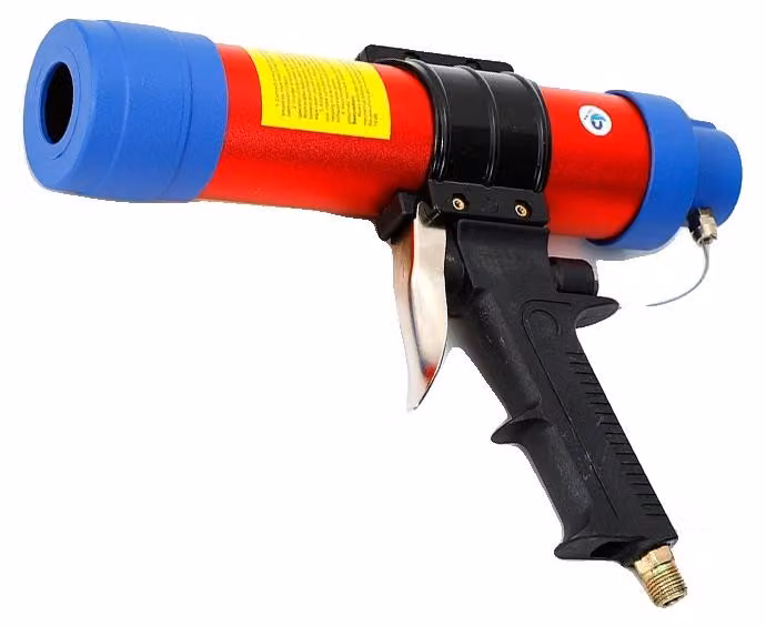 Pistola applicatrice pneumatica, alimentata ad aria compressa, compatibile con cartucce da 310 ml, colore blu