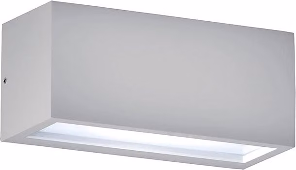 Applique LED GUAVA Rossini Group Grigio per esterni con illuminazione biemissione 12W 120°-120° IP65 4000K