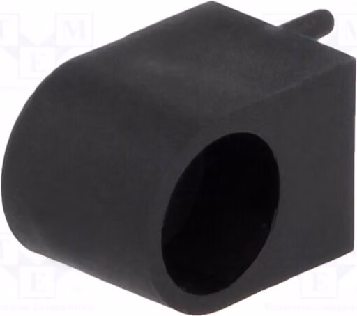 10 alloggiamenti LED, 5 mm, 3 pin, neri, UL94V-2, modello FIX-LEK-503-7, con connettori angolati