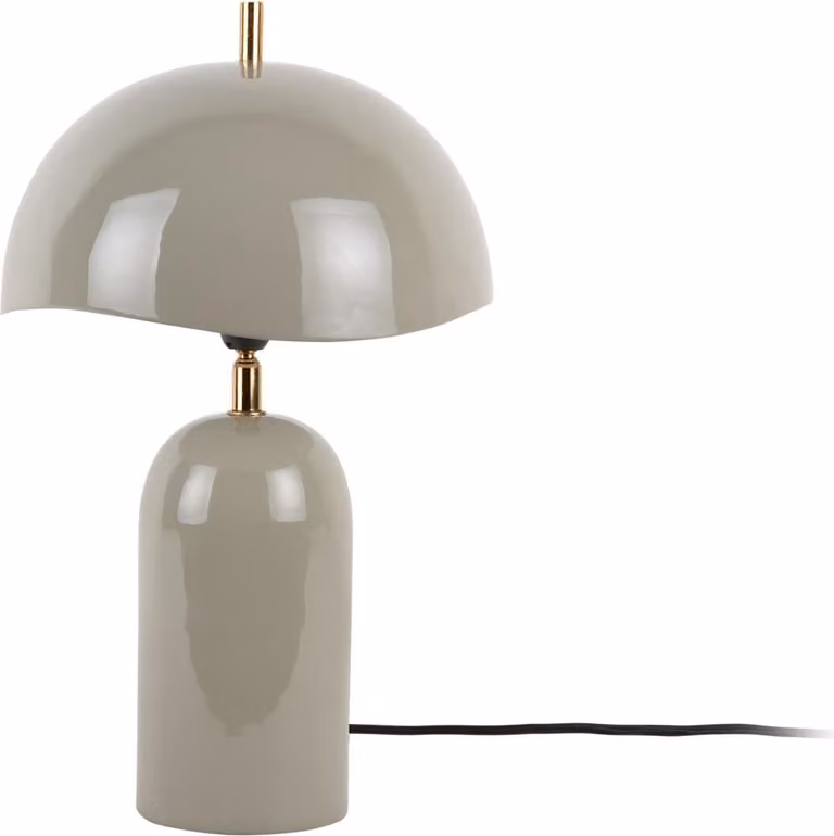 Leitmotiv - Lampada da tavolo Querido - Grigio scuro - Ø25cm Lampada da tavolo - Lampada da comodino, soggiorno, camera da letto