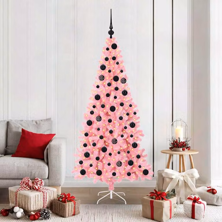 Maison Exclusive - Albero di Natale rosa, 180 cm, in PVC