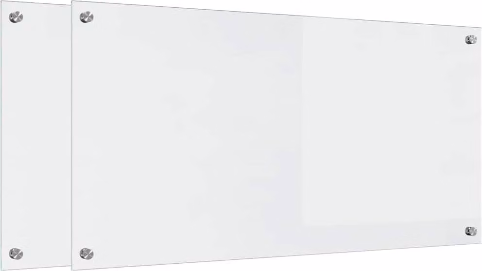 Schienale da cucina 2 pcs Trasparente 100 x 50 cm