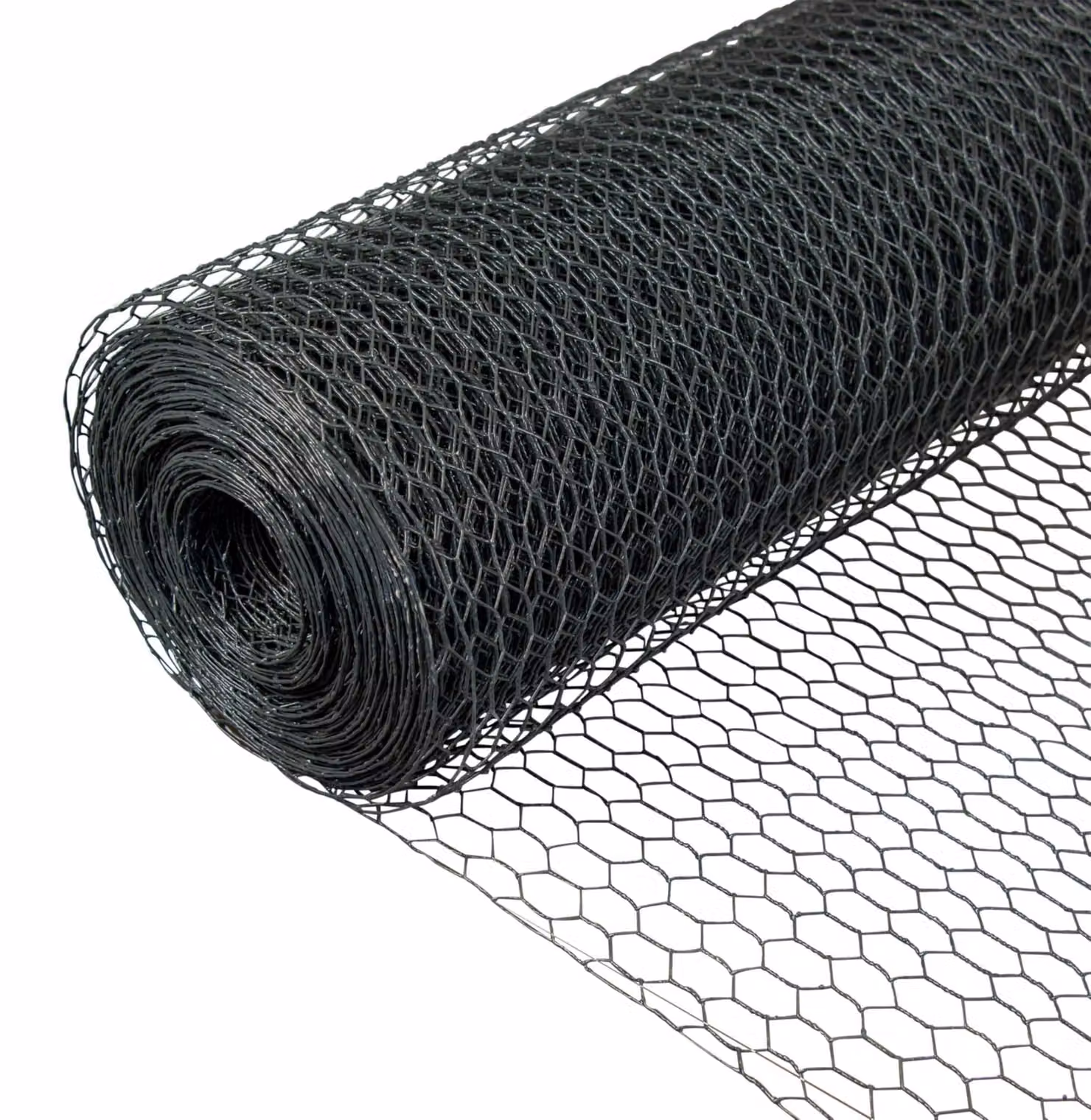 Recinzione per giardino in rete, altezza 100 cm, lunghezza 25 metri, rivestimento in PVC grigio