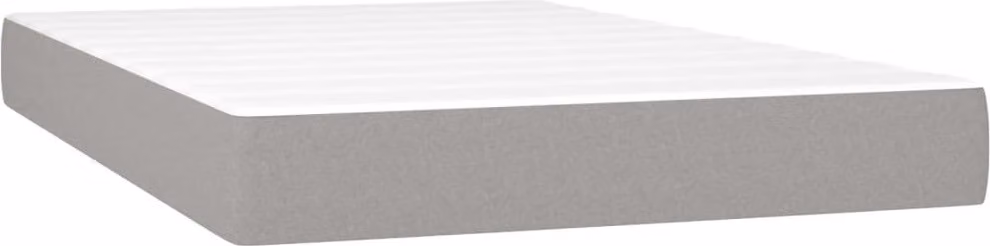 Materasso a Molle Insacchettate Rigidità Media Grigio Chiaro 120x200x20 cm