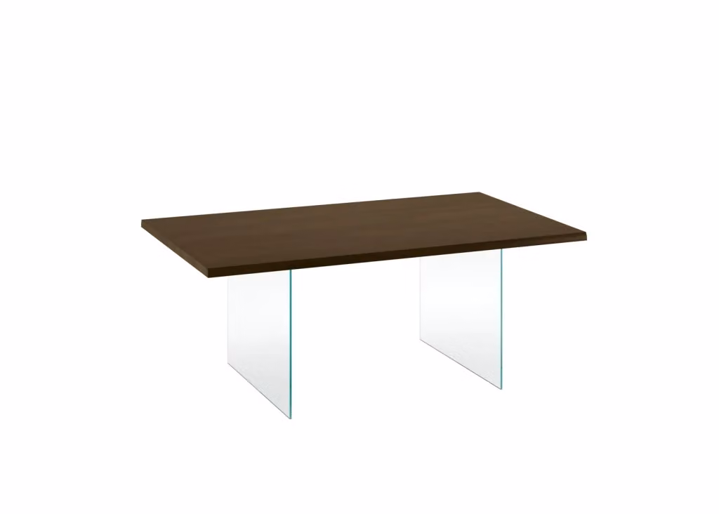 Tavolo Fisso Snooker Stones in Rovere e Vetro Temperato Trasparente, L: 200 cm, P: 100 cm – 2