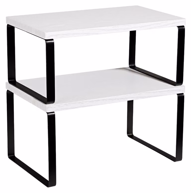 SolidKeus - Set di 2 ripiani estensibili per la cucina, ideali per l'organizzazione e lo stoccaggio