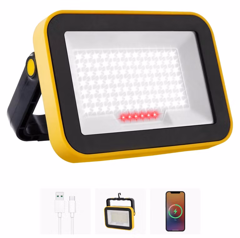 Lampada da lavoro LED ricaricabile, 4000mAh, 1450 lumen