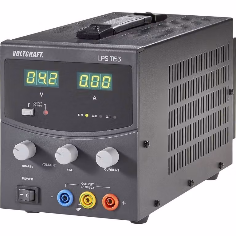 VOLTCRAFT Alimentatore da laboratorio, regolabile LPS1153 0 - 15 V/DC 0 - 3 A 45 W Numero di uscite 1 x (LPS1153)