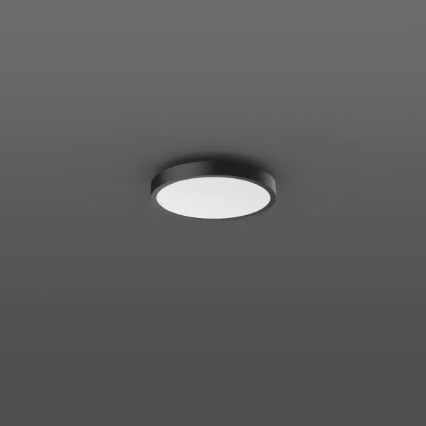 RZB Triona, 30 W, 2950 lm, 830, antracite, faretti da soffitto e da parete DALI, D 461 H 88, 95°, plastica (PMMA) opalina 312423.0031.76