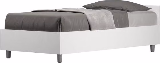 Letto Singolo 80x200 cm Nuamo - Senza rete,Bianco Frassino