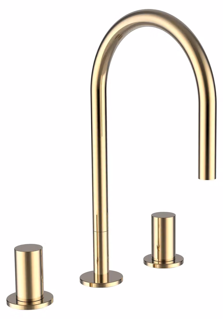 LAUFEN Kartell Mitigeur de lavabo 3 trous, bec pivotant, sans vidage, saillie 166 mm, H3123330012201, H3123330012201
