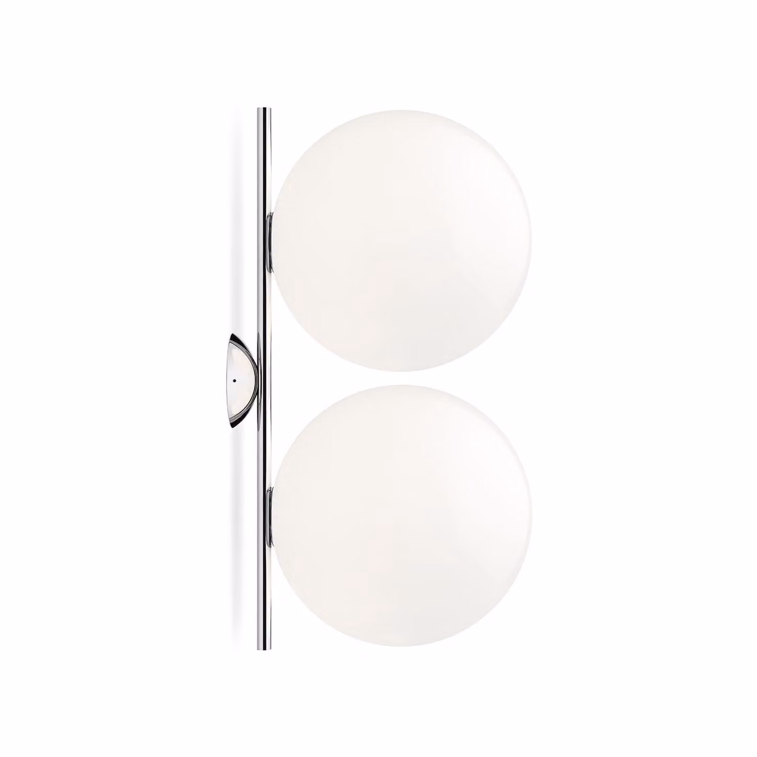 Flos - IC Lights C/W2 Double - Lampada da parete o soffitto - Cromo