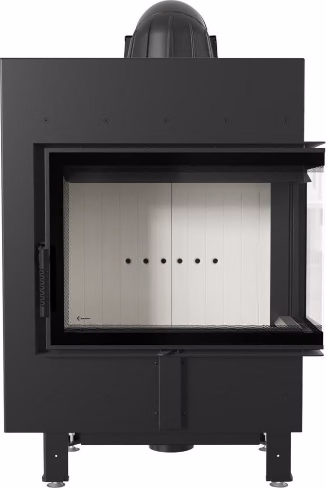 Inserto camino in acciaio KRATKI LUCY SLIM destro 8 kW Ø 160